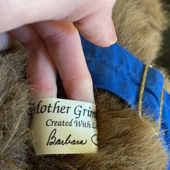 BIG Teddy Bear Jointed Wearing Adorable OshKosh Overalls Vintage Country - Picture 8 of 10